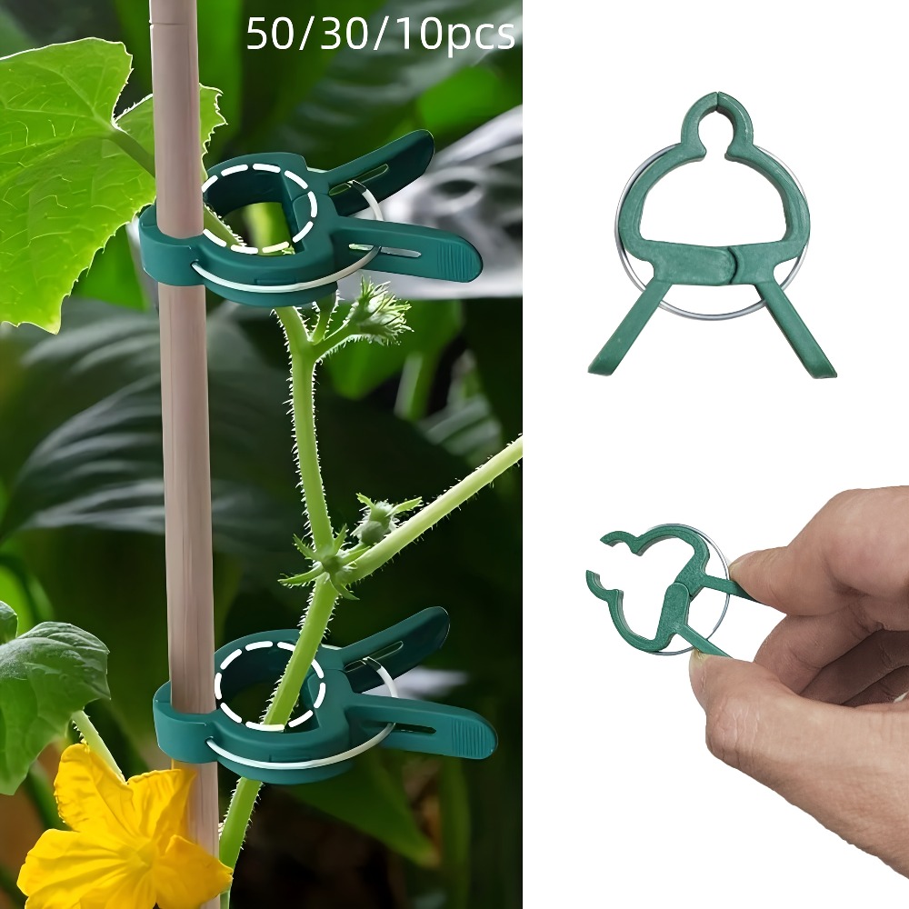 Gardening Tools Essential - Clips réglables pour plantes, supports de