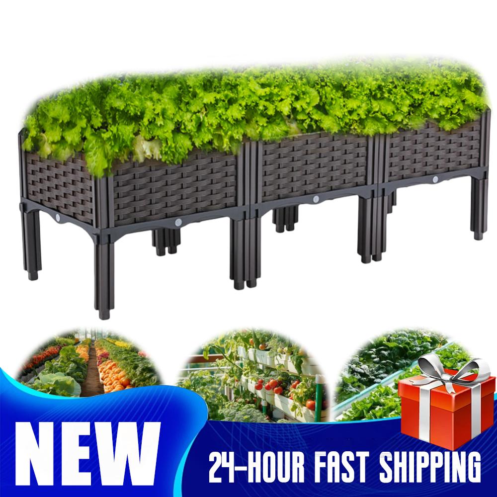 Self-Watering Planter - Bac à plantes surélevé avec drainage