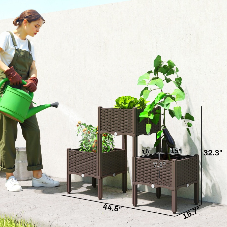 Bac de jardin surélevé en plas - Self-Watering Planter avis et prix