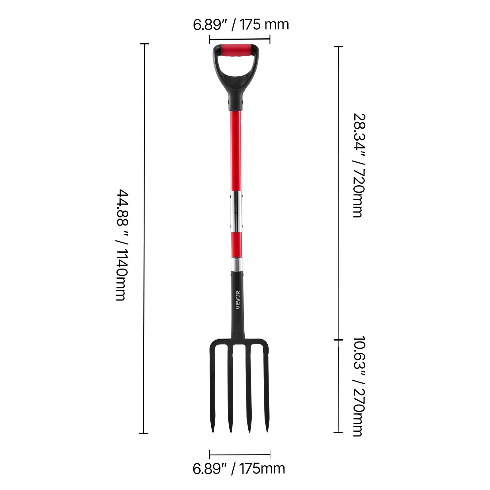 Fourche de jardin, fourche à 4 - Spade Digging Fork avis et prix