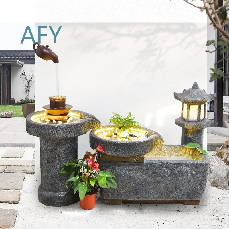 Fontaine d'eau cascade de styl - Gardening Hand Tools Japanese avis et prix
