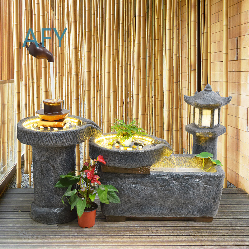 Fontaine d'eau cascade de styl - Gardening Hand Tools Japanese avis et prix