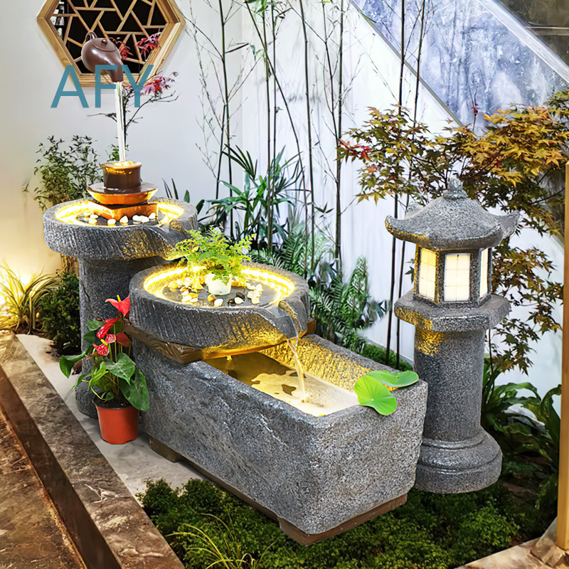 Fontaine d'eau cascade de styl - Gardening Hand Tools Japanese avis et prix