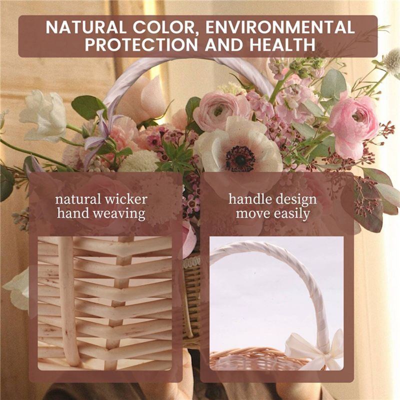 Panier à fleurs en osier tress - Gardening Tools Girls avis et prix