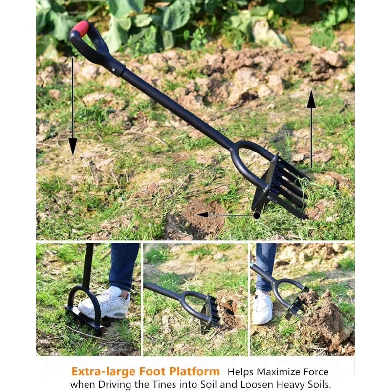 Fourche à 5 dents robuste en a - Spade Digging Fork avis et prix