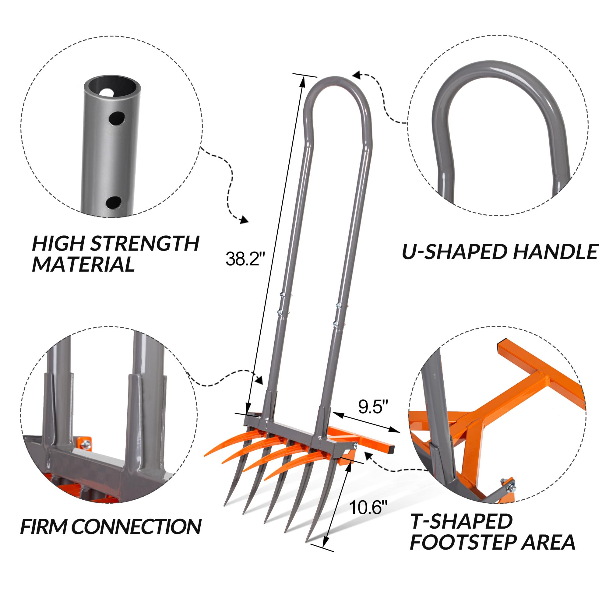 Fourche à lames larges robuste - Spade Digging Fork avis et prix
